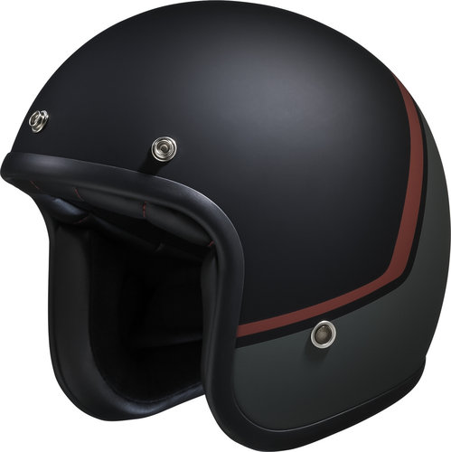 Ixs 77 22 Jet Helm Zwart Grijs Rood Xs ixs kopen in de aanbieding