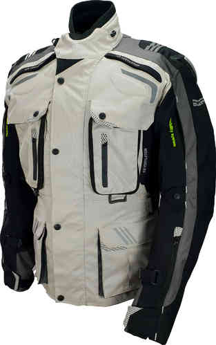 Bores Eduardo Motorfiets Textiel Jas Zwart Grijs Xl bores kopen in de aanbieding Bores Eduardo Motorfiets Textiel Jas Zwart Grijs Xl bores kopen in de aanbieding