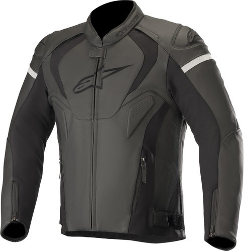 Alpinestars Jaws V3 Motorfiets Lederen Jas Zwart 58 alpinestars kopen in de aanbieding