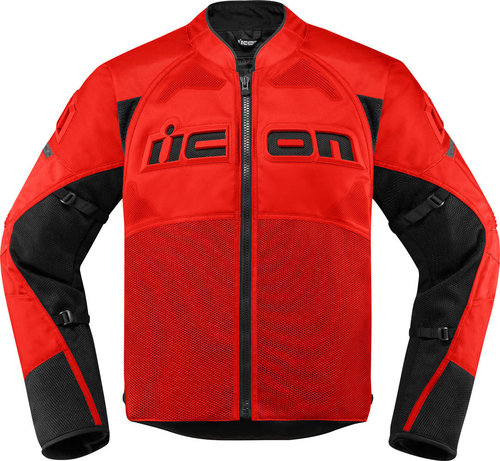 Icon Contra2 Motorfiets Textiel Jas Rood icon kopen in de aanbieding