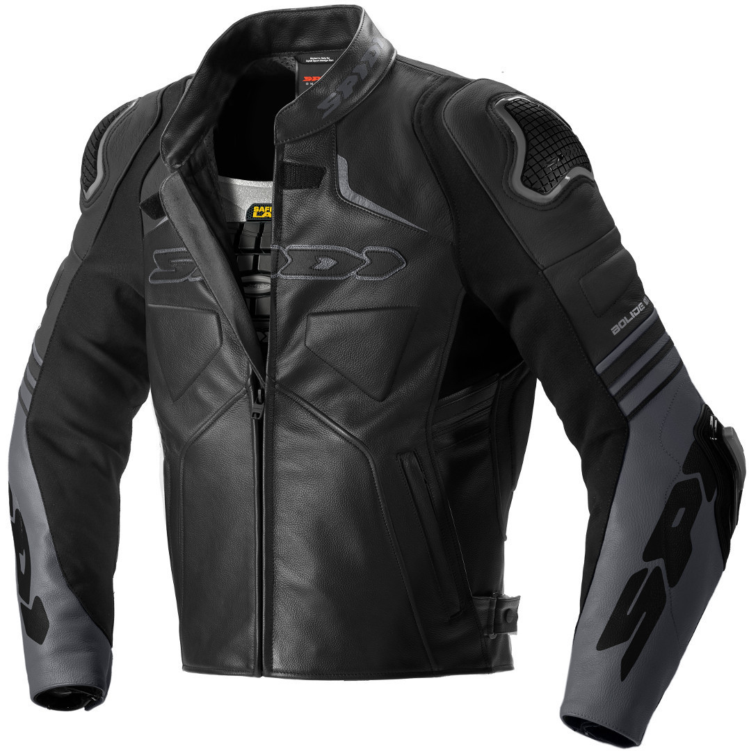 Spidi Bolide Veste en cuir de moto Noir 54