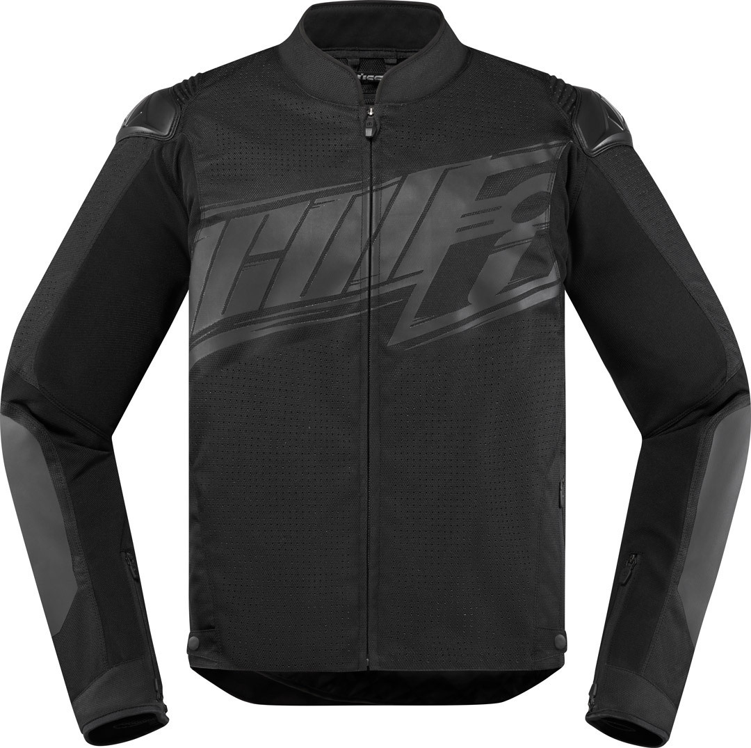 Icon Overlord SB2 Prime Motorcycle Textile Jacket Veste textile de ... Noir 4XL