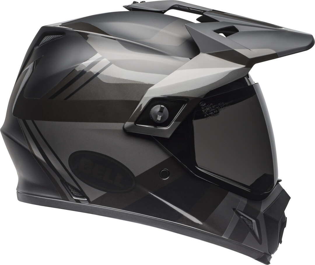 Bell MX-9 Adventure Mips Blackout Casque de motocross Noir Rouge Argent S