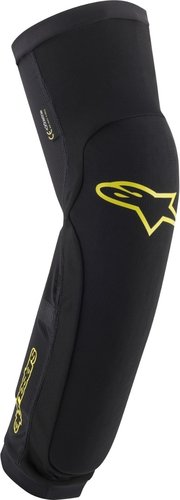 Alpinestars Paragon Plus Knee Shin Protectors 0011 Zwart Geel alpinestars kopen in de aanbieding