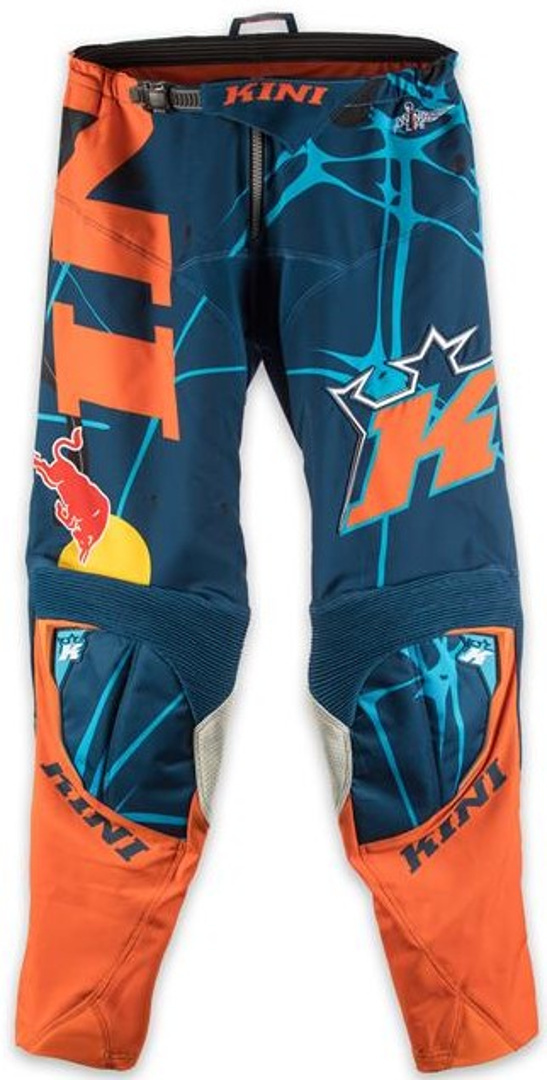 Image of Kini Red Bull Revolution B/B/O Pantalons de motocross Bleu Orange L