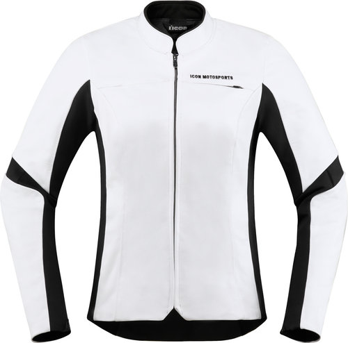 Icon Overlord Ladies Leather Jacket 0005 Wit Xl icon kopen in de aanbieding