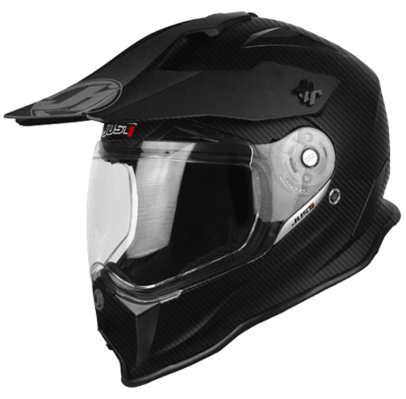 Just1 J14 Adventure Solid Casque de motocross Noir S
