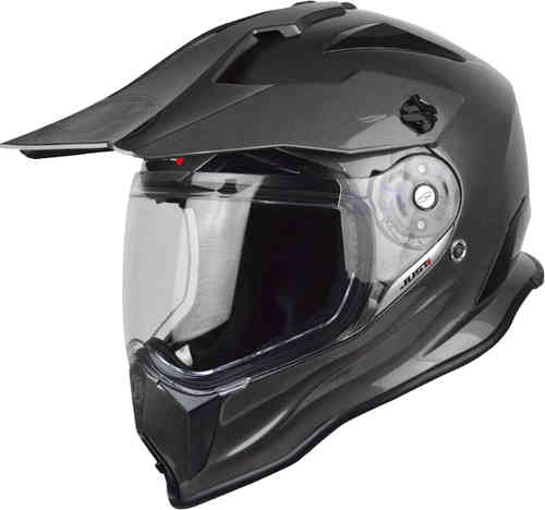Just1 J14 Adventure Solid Casco de Motocross Gris M
