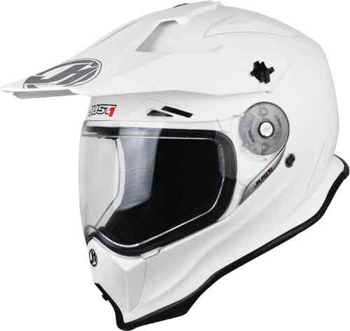 Just1 J14 Adventure Solid Casco de Motocross Blanco XL