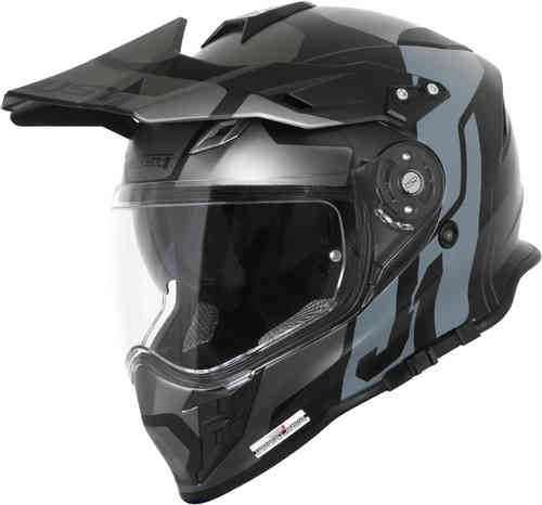 Just1 J34 Pro Tour Casco de Motocross Negro Plata S