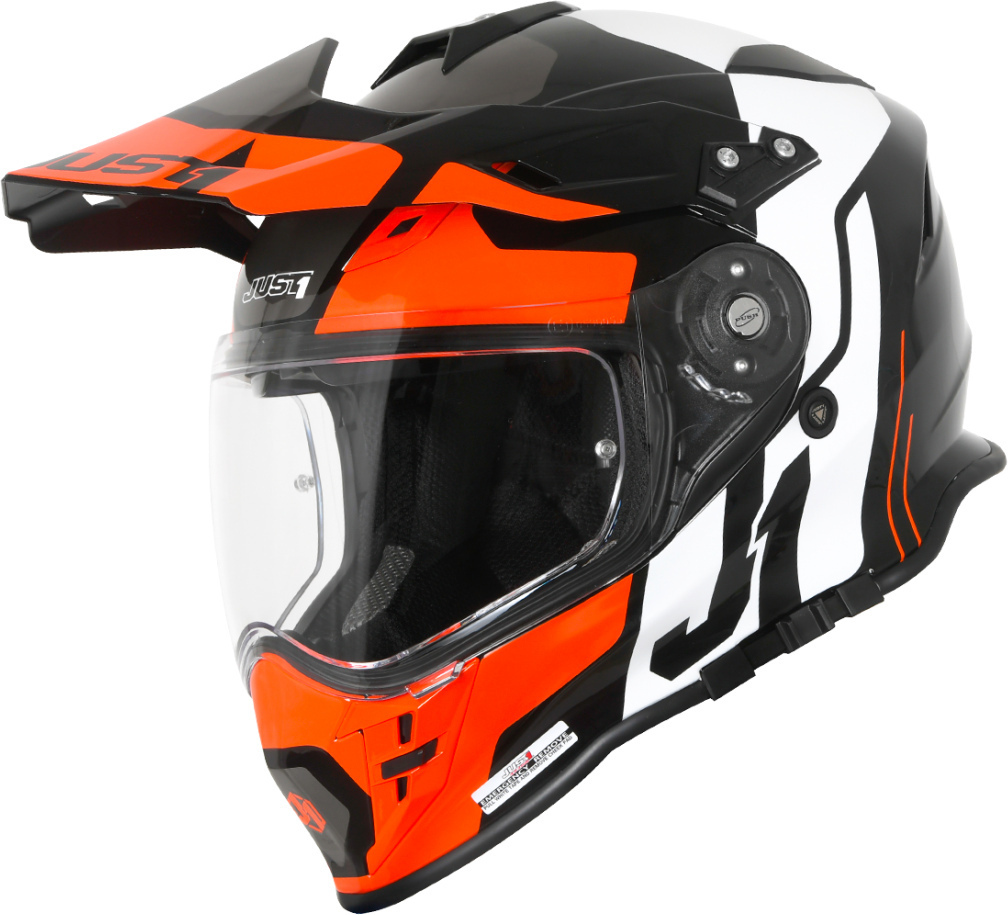 Just1 J34 Pro Tour Casque de motocross Noir Orange S
