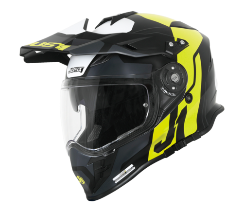 Just1 J34 Pro Tour Casco de Motocross Negro Amarillo XS