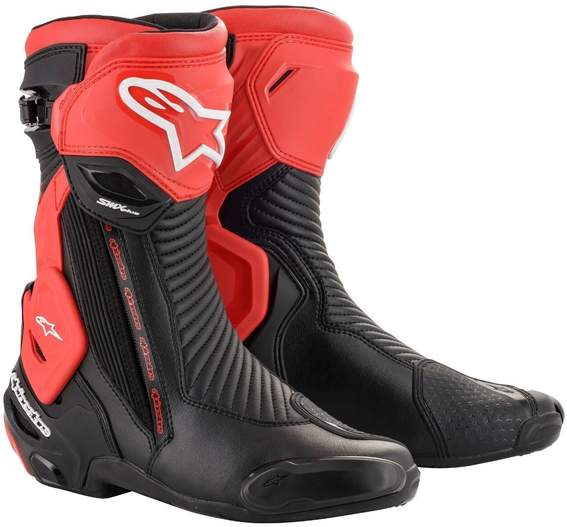 Alpinestars SMX Plus v2 Bottes de moto Noir Rouge 43