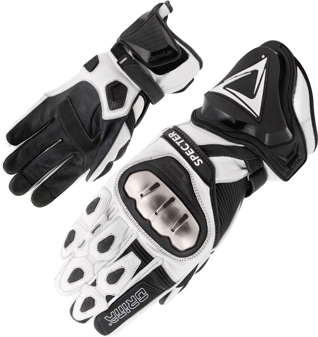 Orina Specter Gants de moto Noir Blanc XL