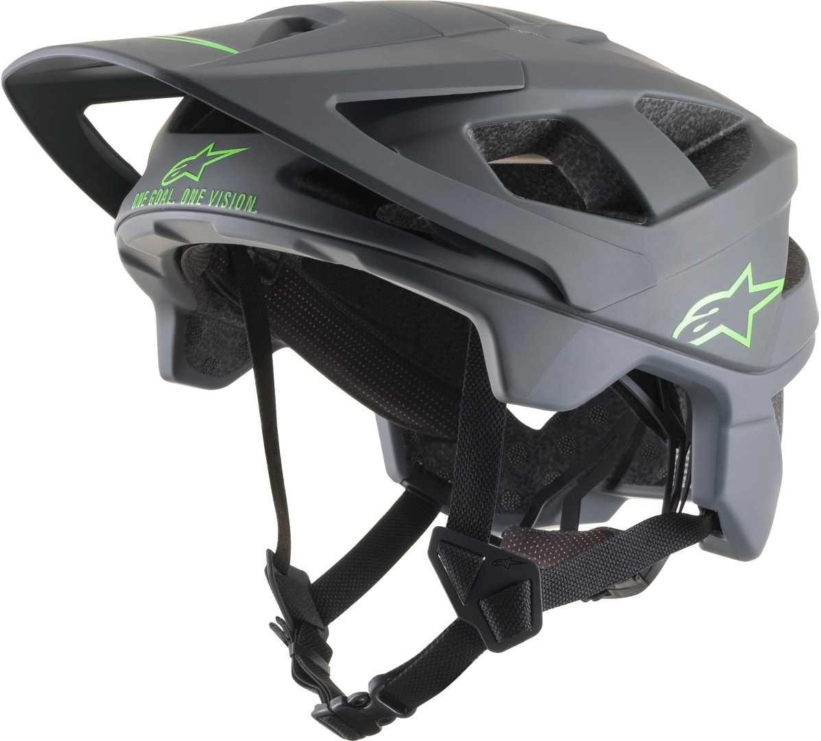 Alpinestars Vector Pro Atom Casque de bicyclette Gris Vert M