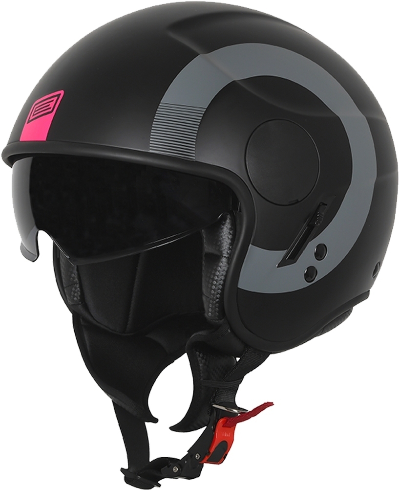 Origine Sierra Round Casque jet Noir Rose M