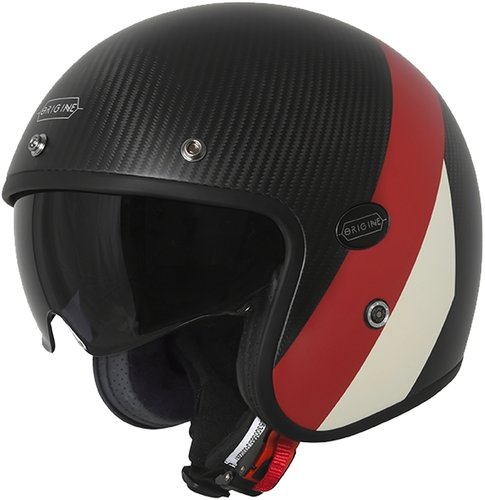 Origine Sirio Chrono Carbon Straal Helm Zwart Rood Xs origine kopen in de aanbieding