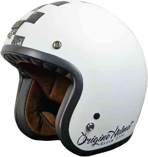 Origine Primo Scacco Casco Jet Negro Blanco S