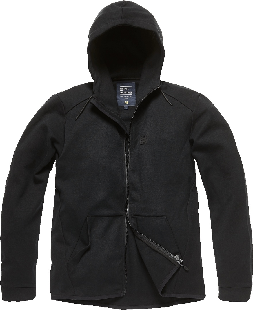Image of Vintage Industries Albury Sweat à capuche zippé Noir 2XL