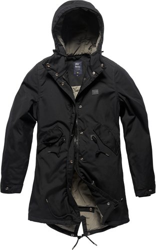 Vintage Industries Britt Dames Jas Zwart Xs vintage industries kopen in de aanbieding