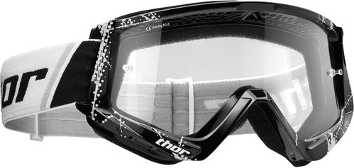 Thor Combat Jeugd Motocross Goggles Zwart Wit thor kopen in de aanbieding