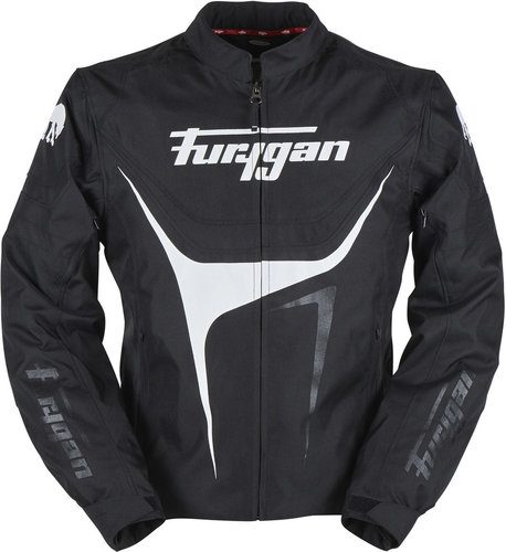 Furygan Oggy Motorfiets Textiel Jas Zwart Wit furygan kopen in de aanbieding