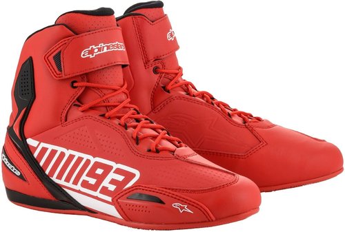 Alpinestars Mm93 Austin Motorfiets Schoenen Wit Rood 43 44 alpinestars kopen in de aanbieding