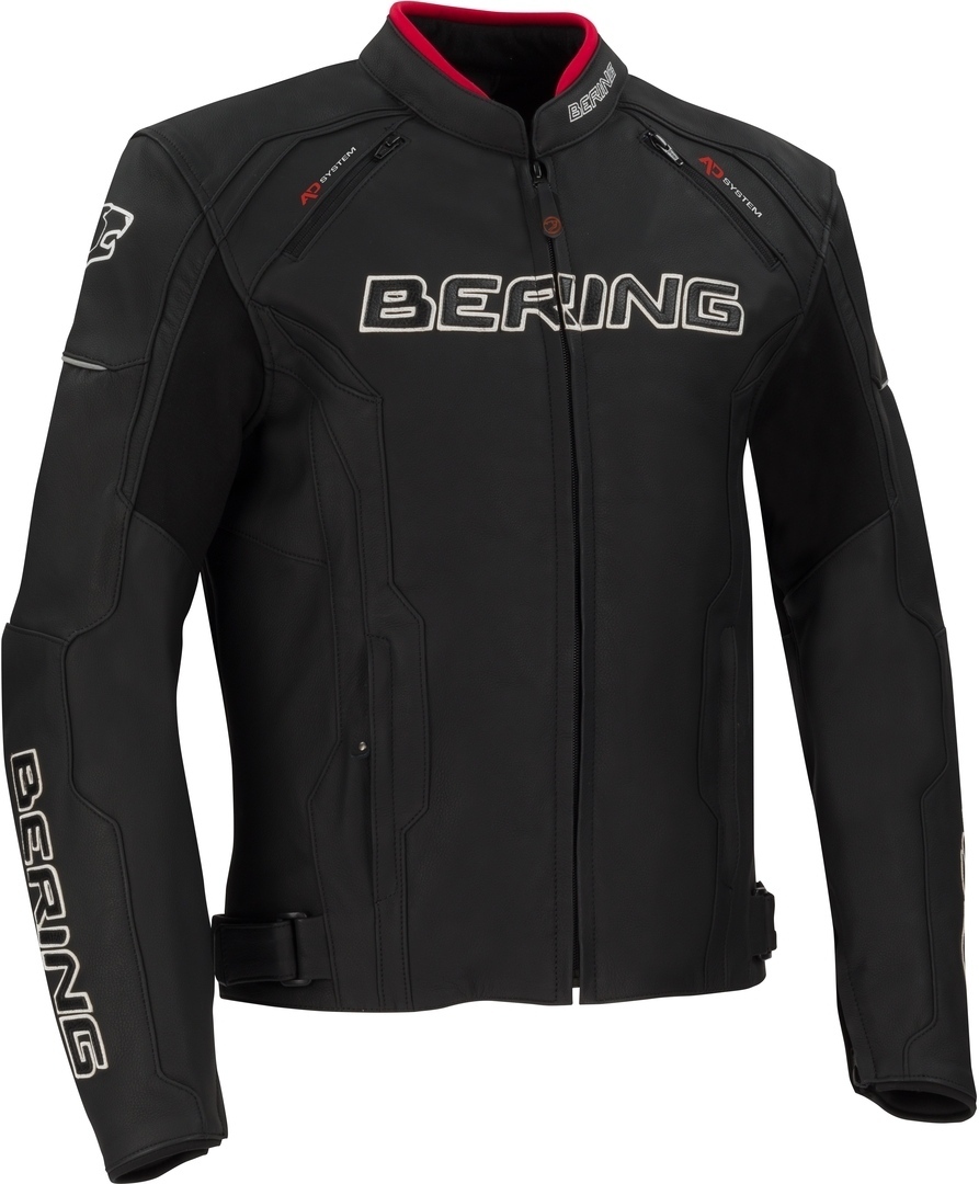 Image of Bering Borg Veste en cuir de moto Noir L