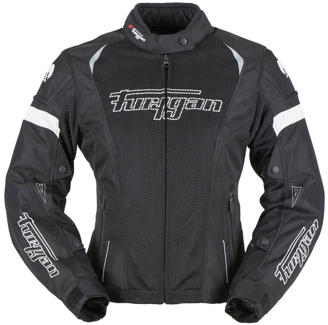 Image of Furygan Ambra Vented 3 in 1 Veste textile femme moto Noir Blanc 2XL