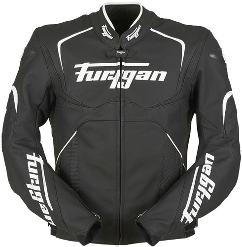 Furygan Ork Motorcycle Leather Jacket 0005 Zwart Wit 2Xl furygan kopen in de aanbieding