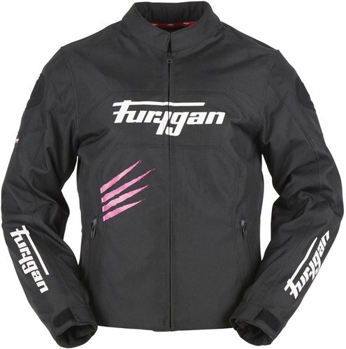 Furygan Rock Lady Motorcycle Tex Jacket 0004 Zwart Pink Xl furygan kopen in de aanbieding