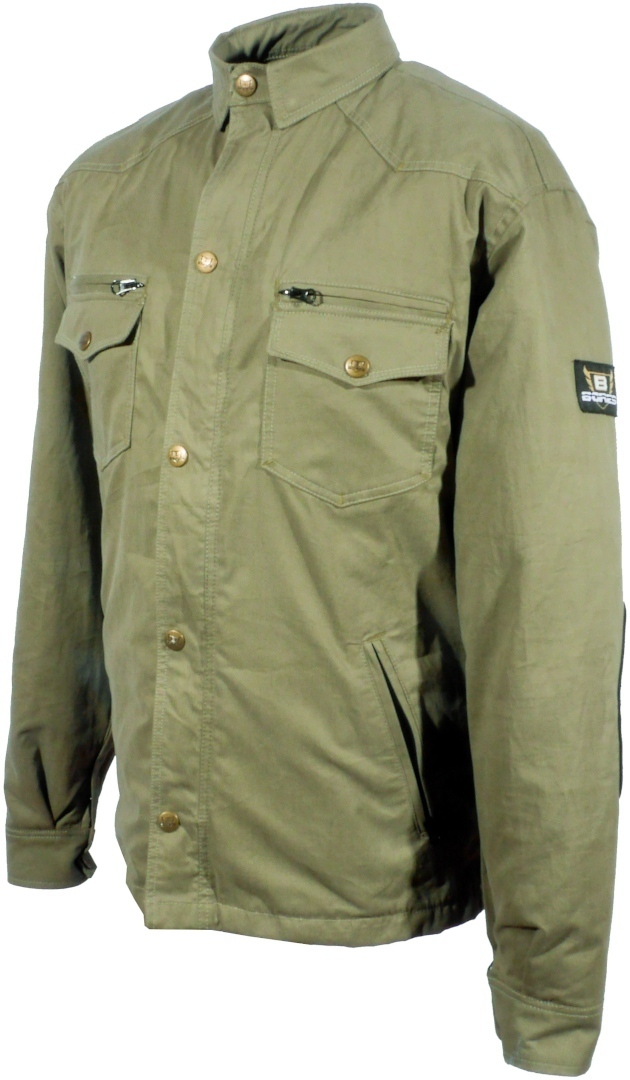 Bores Military Jack Olive Chemise de moto Vert 3XL