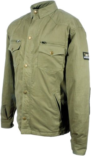 Bores Military Jack Olive Motorfiets Shirt Groen 5Xl bores kopen in de aanbieding