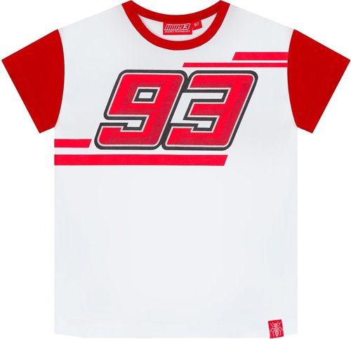 Gpracing Gp Racing 93 Contrast Sleeves Kids T Shirt 0003 Wit Rood 6 7 gpracing kopen in de aanbieding