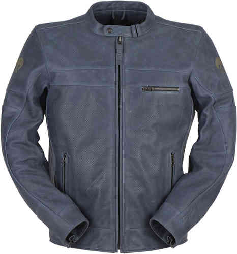 Furygan Shepard Vented Chaqueta de cuero de motocicleta Azul S