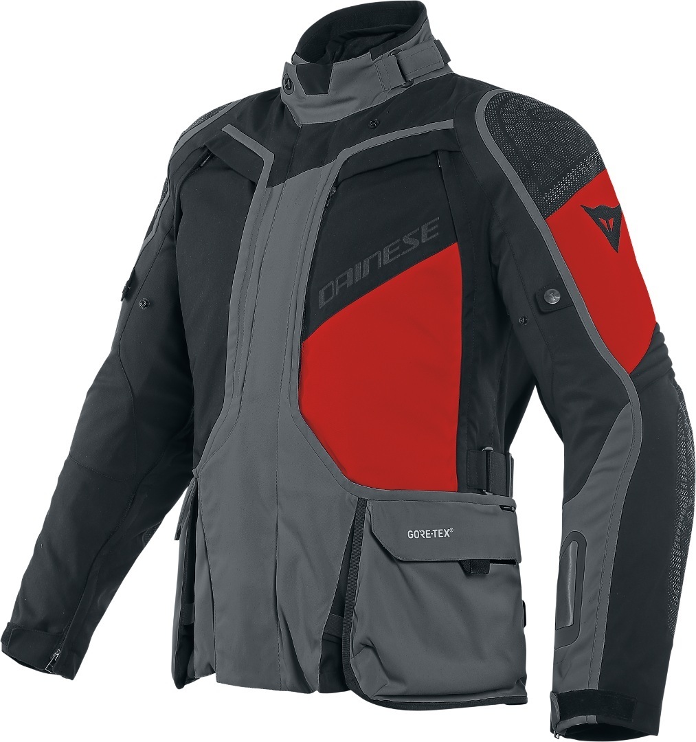 Dainese D-Explorer 2 Gore-Tex Veste textile de moto Noir Gris Rouge 52