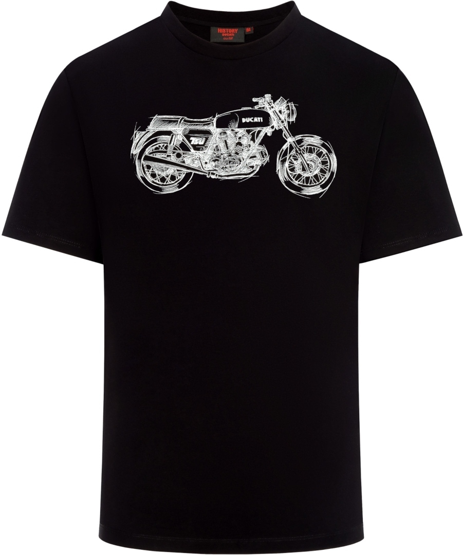 GP-Racing Ducati History 750 GT T-Shirt Noir S