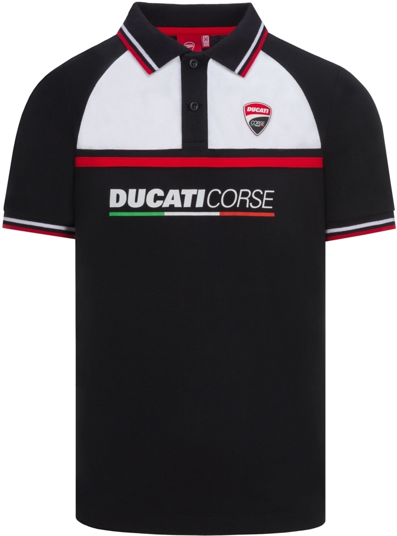 GP-Racing Ducati Insert polo Noir Blanc S