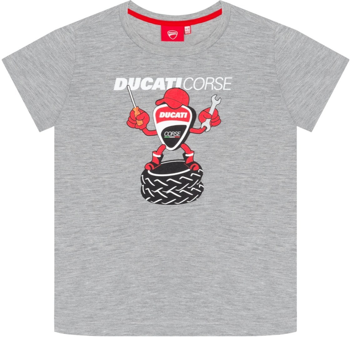 GP-Racing Ducati Mascotte T-Shirt pour enfants Gris 4 - 6