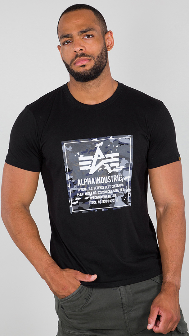 Alpha Industries Camo Block T-Shirt Noir M