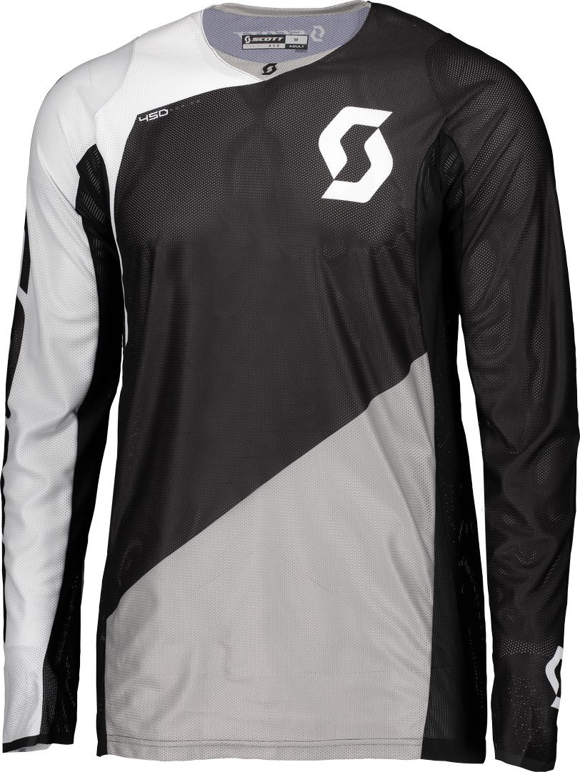 Scott 450 Angled Athletic Light Maillot Motocross Noir Gris XL
