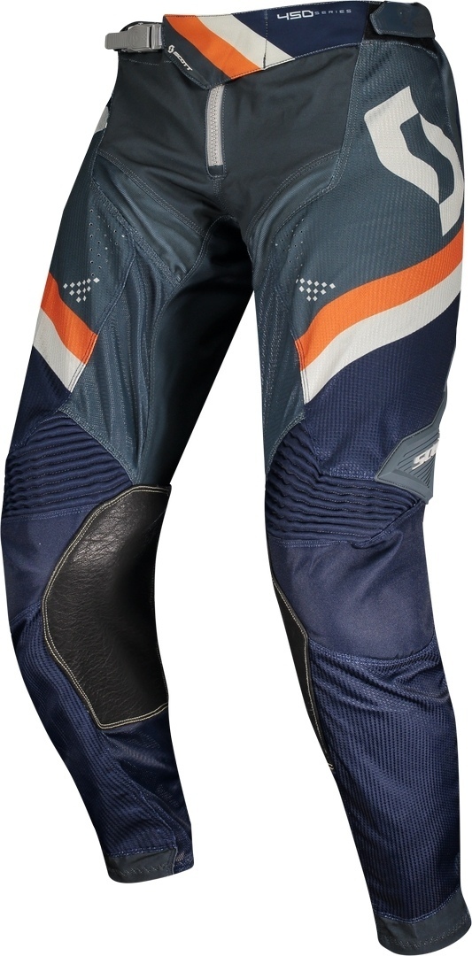 Scott 450 Podium Athletic Light Pantalon Motocross Bleu Orange 32