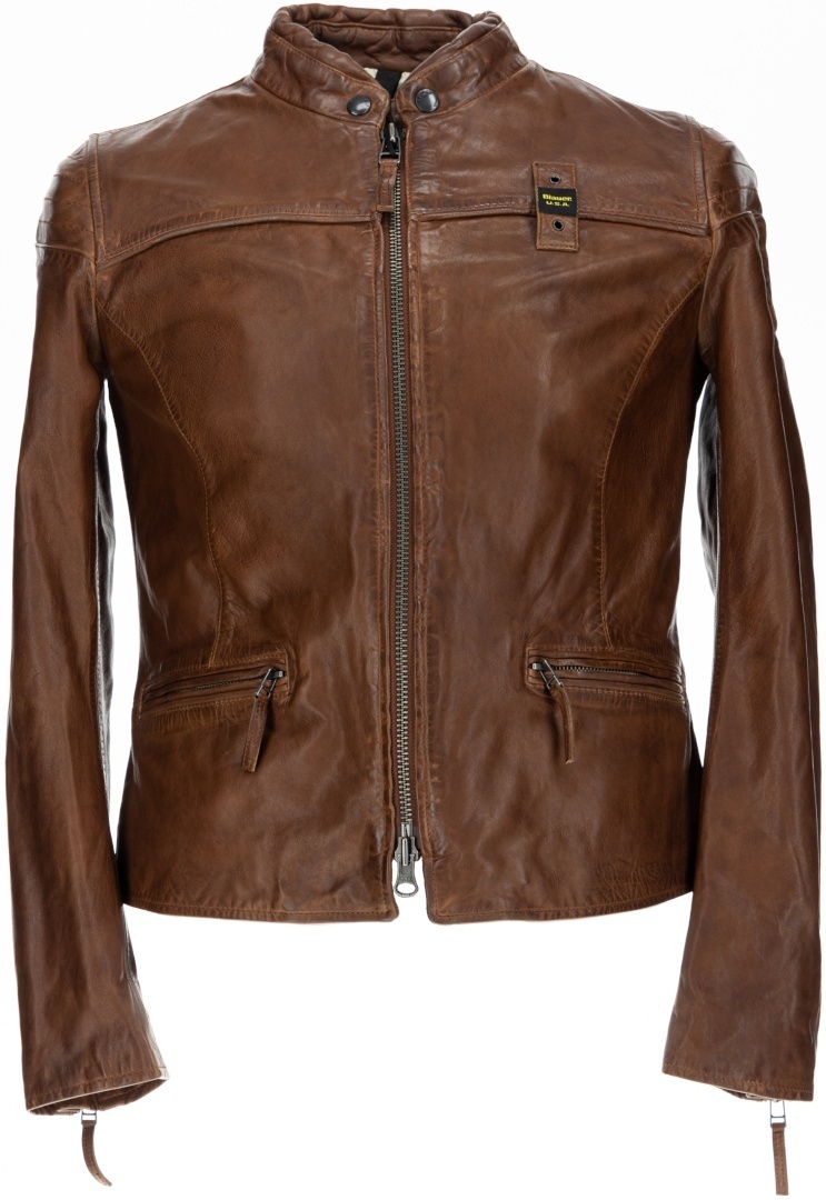 Blauer USA Sarena Veste en cuir dames Brun 2XL