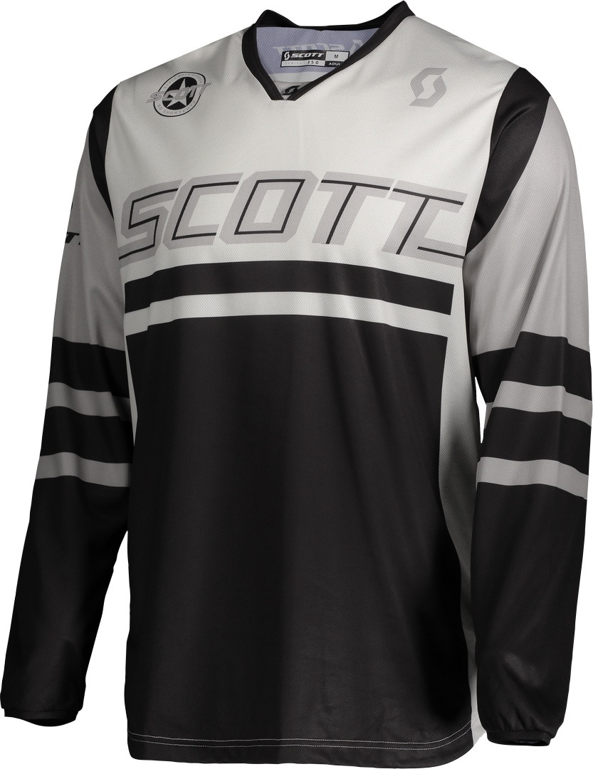 Scott 350 Race Regular Maillot Motocross Noir Gris S