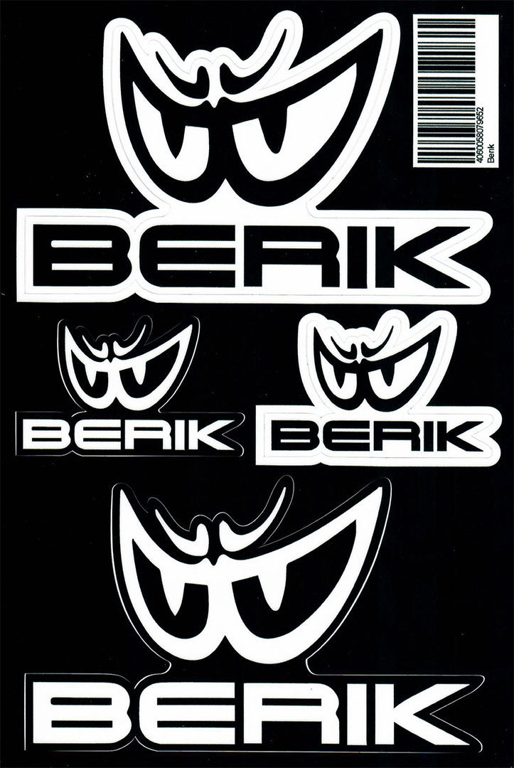 Berik Ensemble d'autocollants Noir Blanc unique taille
