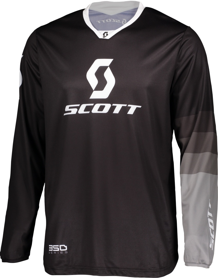 Scott 350 Track Regular Maillot Motocross Noir Gris XL