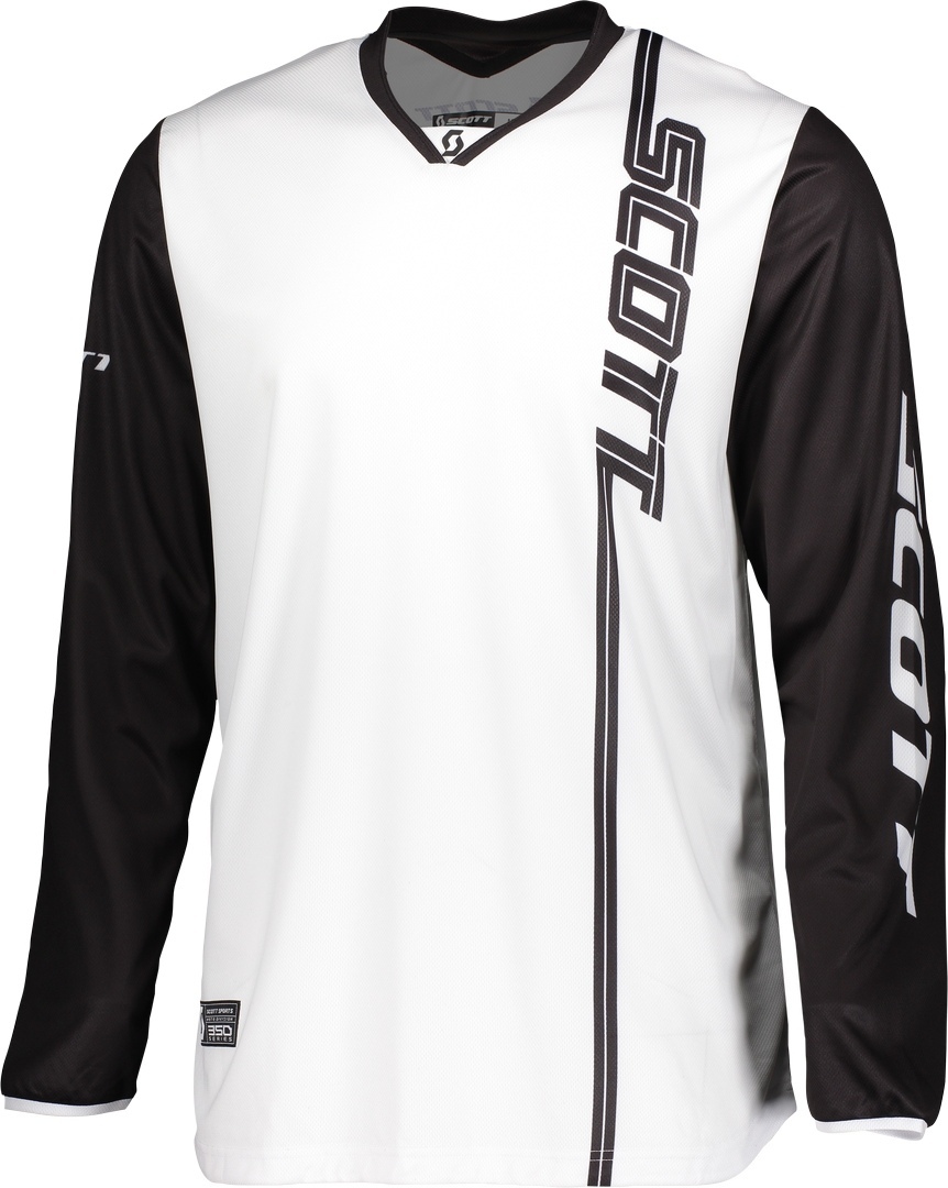 Image of Maillot cross Scott 350 SWAP - NOIR/BLANC 2022