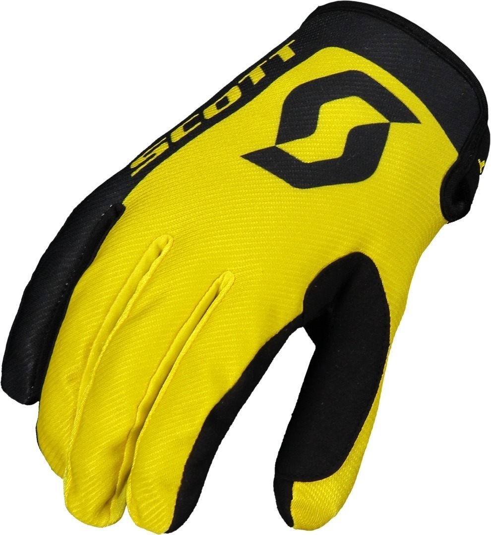 Scott 350 Race Regular Gants Motocross Noir Jaune M