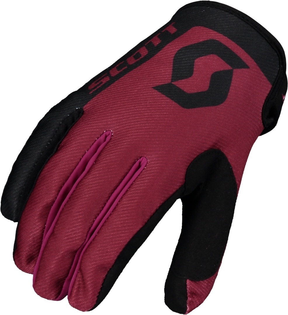 Scott 350 Race Regular Gants Motocross Noir Rouge M