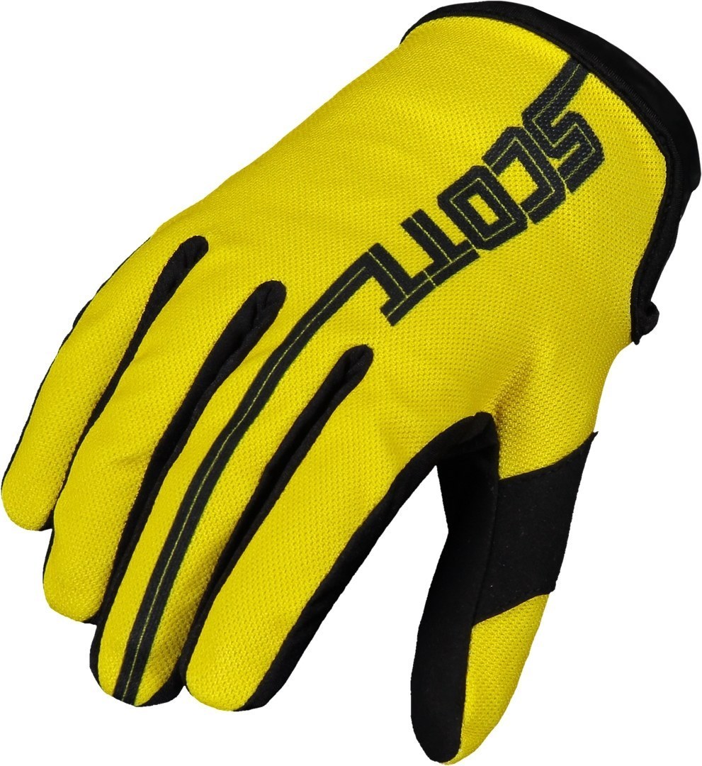 Scott 250 Swap Gants de Motocross Noir Jaune XS